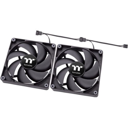 Вентилятор Thermaltake CT120 черный (CL-F147-PL12BL-A) 4-pin 25.8dB Ret