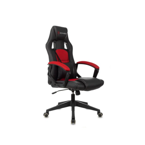 Кресло игровое Zombie Arena (zombie arena red) черный/красный эко.кожа/ткань крестов. пластик