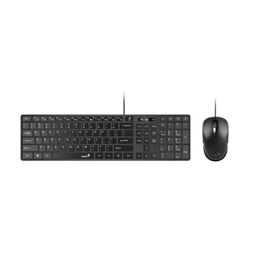 Комплект клавиатура+мышь Genius SlimStar C126 (31330007402) проводной black