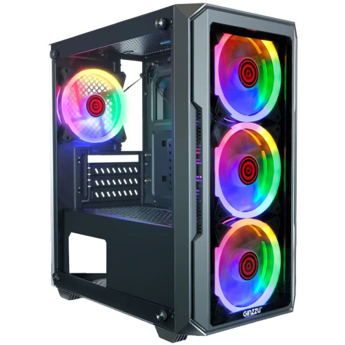 Корпус Ginzzu CL690 mATX Fan 4*12FRGB