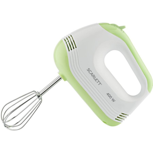 Миксер ручной Scarlett SC-HM40S15 белый/зеленый