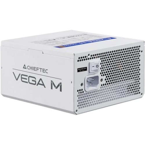 Блок питания Chieftec Vega M White PPG-750-CW (ATX 3.1, 750W, 80 Plus Gold, Active PFC, 135mm fan, Gen5 PCIe, Full Cable Management, белый) Retail