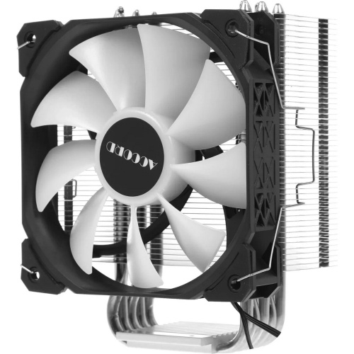 Кулер Accord ACC-5P12Pro, ARGB Soc-AM5/AM4/1200/1700/1851 серебристый/черный 4-pin 31dB Al+Cu 220W 525gr brown box