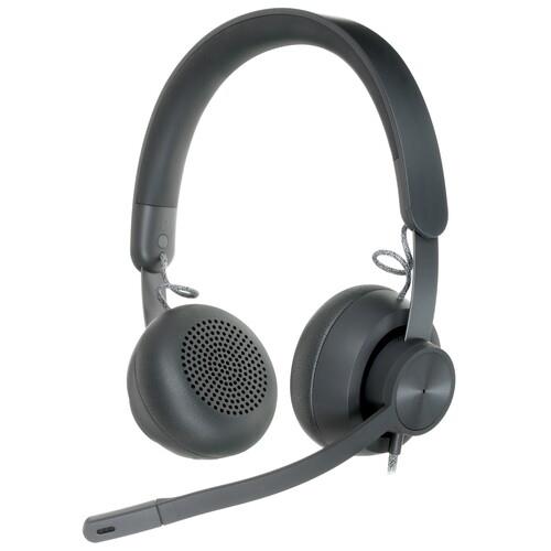 Проводные наушники Logitech Headset Zone Wired Teams черный