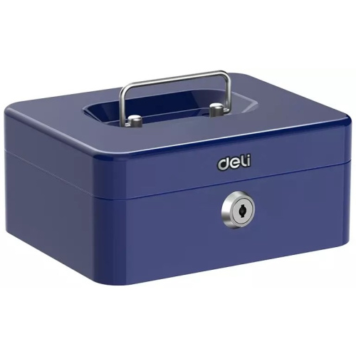 Ящик для денег Deli ET503 9x20x16 синий