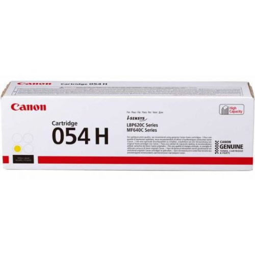 Картридж лазерный Canon 054 H Y 3025C002 желтый (2300стр.) для Canon MF645Cx/MF643Cdw/MF641Cw/LBP623Cdw/621Cw