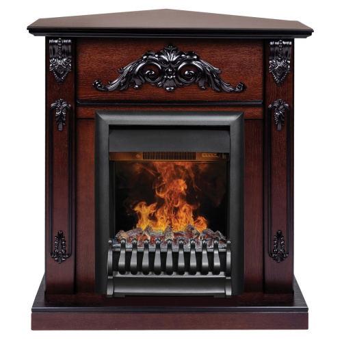 Электрокамин RealFlame Anita Corner AO античный дуб с очагом 3D Oregan