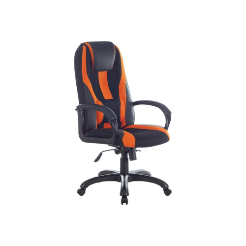 Кресло игровое BRABIX Premium Rapid GM-102 (532420) экокожа/ткань, черно/оранжевое