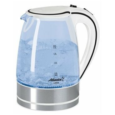 Чайник Atlanta ATH-691 стекло белый