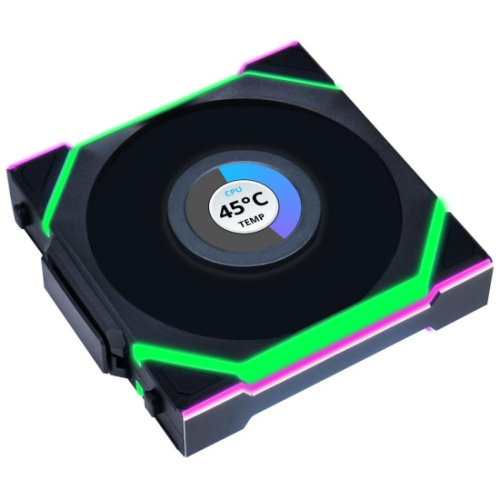 Вентилятор Lian Li UNI Fan SL Wireless LCD 120 (G99.12SLLCD1W1B.R0) / 12SLLCD1W1B Black / 120x124,5x28мм (1.6” LCD, PWM, ARGB, 1900 об/мин (Max.))