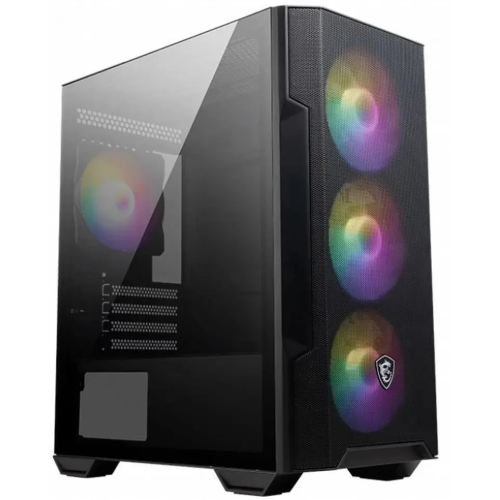 Корпус MSI MAG Forge M100R черный (306-7G20R21-809) без БП mATX 2x120mm 2xUSB2.0 1xUSB3.0 audio bott PSU