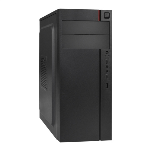Корпус Exegate AA-440-AA350 EX290176RUS Miditower ATX, AA350 8 см, 2*USB, аудио, черный
