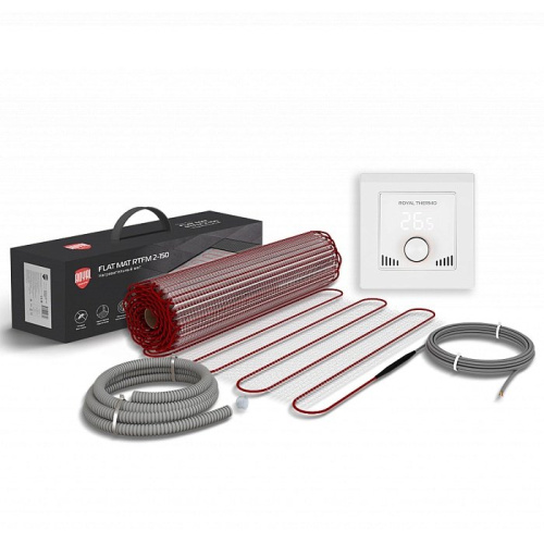 Комплект теплого пола Royal Thermo Flat Mat RTFM 2-150-0.5 с терморегулятором RTI-16