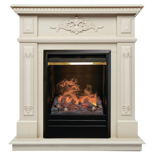 Электрокамин RealFlame Lilian WT жемчуг с очагом 3D Olympic