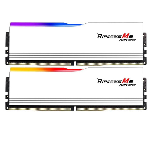 ОЗУ G.Skill Ripjaws M5 Neo RGB 32GB (F5-6000J2836G16GX2-RM5NRW) DDR5 White