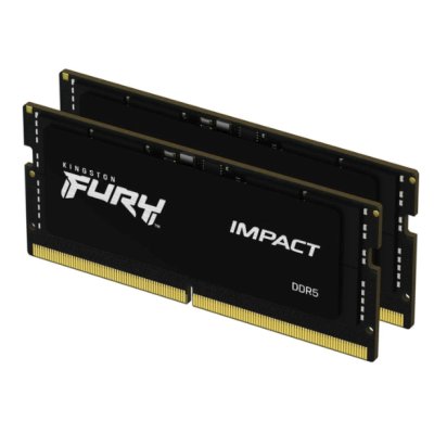 ОЗУ Kingston Fury Impact KF560S38IBK2-32 DDR5 - 2x 16ГБ 6000МГц, для ноутбуков (SO-DIMM), ECC, Ret