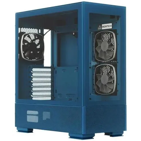 Корпус MONTECH Sky Two Morocco, ATX, Full-Tower, без БП, голубой