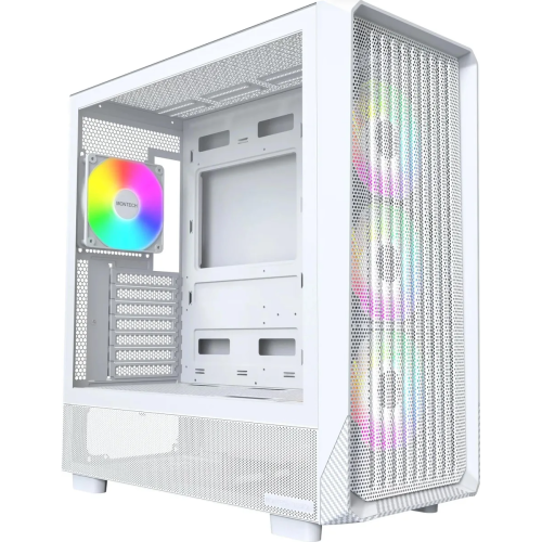 Корпус Montech X5 белый без БП ATX 4x120mm 1xUSB2.0 1xUSB3.0 1xUSB3.1 audio bott PSU