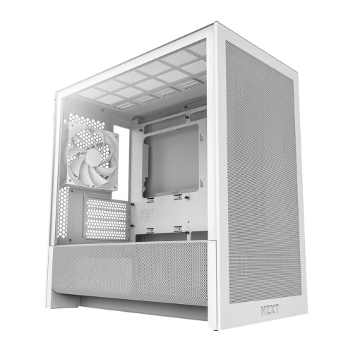 Корпус NZXT H3 Flow (CC-H31FW-01) без БП (2025), Midi-Tower, TG, 1x120mm, 1xUSB-A 3.2 + mATX, mITX White