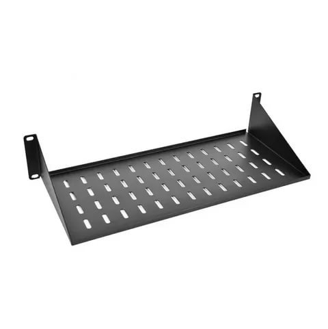 Полка стационарная ЦМО МС-40-9005 черный нагр.15кг 19" 400мм (1шт)