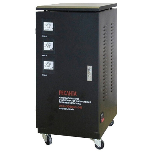 Стабилизатор напряжения Ресанта ACH-30000/3-ЭМ серый