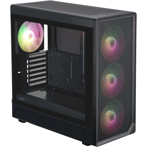 Корпус 1STPLAYER AU8 ARGB Black (AU8-BK-4FE7-14) / E-ATX / 4x140mm ARGB fans