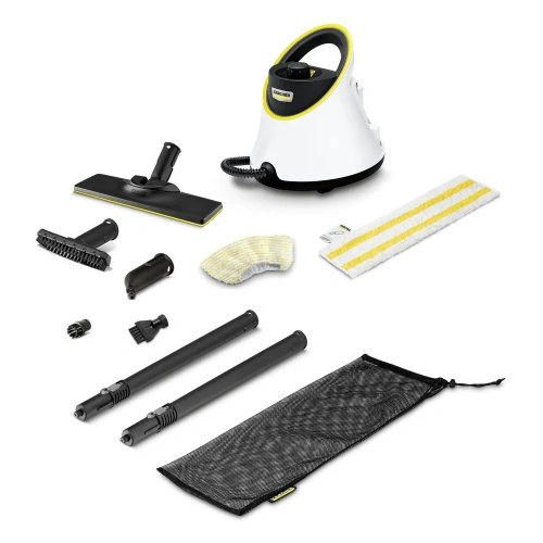 Пароочиститель напольный Karcher EasyFix SC 2 Deluxe 1.513-400.0 белый/желтый