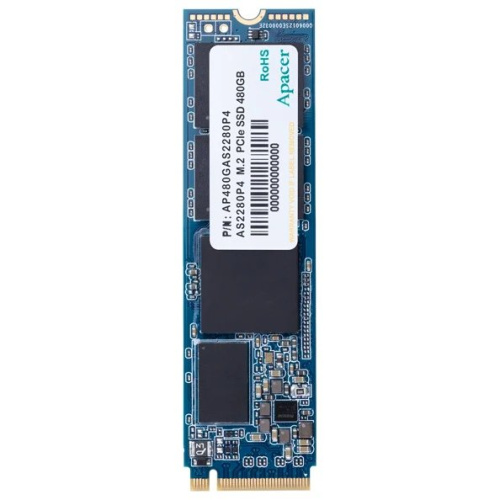 SSD Apacer AP256GAS2280P4-1 M.2 256Gb AS2280P4 PCI-E 3.0 x4, up to 1800/1100MBs, 3D TLC, NVMe 1.3, 22х80mm