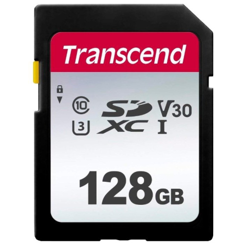 Карта памяти Transcend TS128GSDC300S SDXC 300S, 128GB UHS-I Class U3 V30