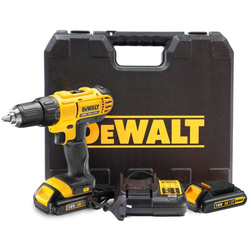 Дрель-шуруповерт DeWALT DCD771S2 (DCD771S2-IN) 18 В, 2 АКБ, ЗУ