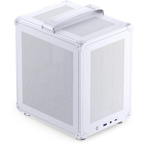 Корпус JONSBO C6-ITX White без БП ITX БП, боковая панель из закаленного стекла, mini-ITX, белый