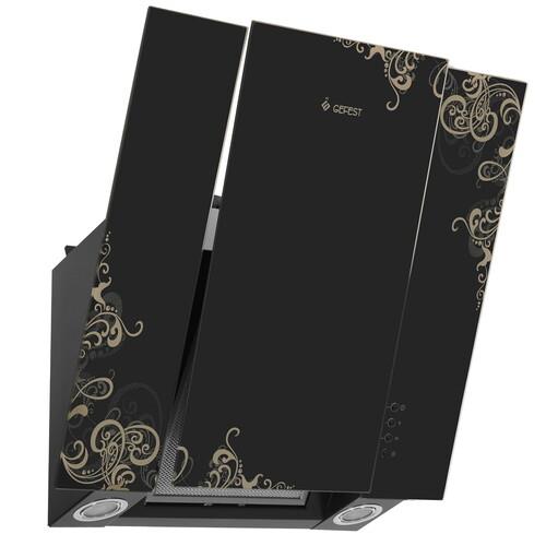 Вытяжка наклонная Gefest ВО 3603 К19 черный/золотистый