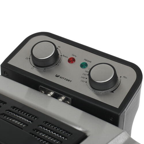 Фритюрница Kitfort КТ-2025 черный/серебристый