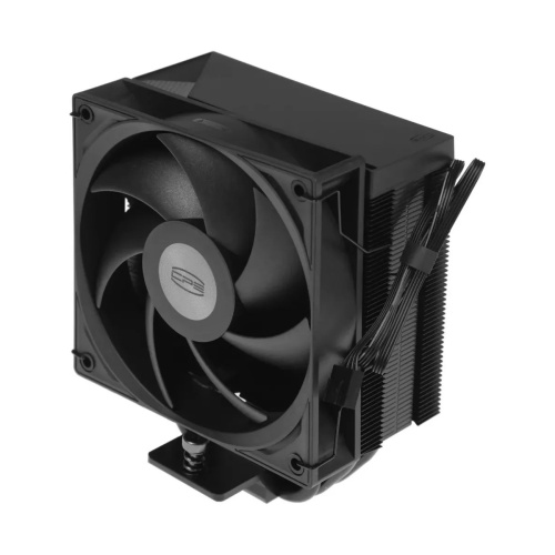 Кулер PCCOOLER RT500 TC (rt500tc-bkawyx-gl), 4-pin, ARGB, 120мм, черный, retail