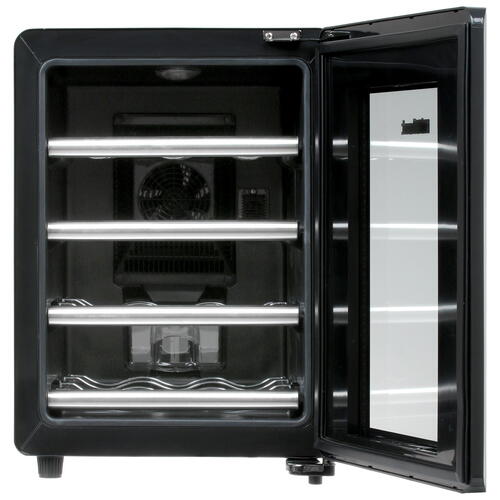 Винный шкаф Kitfort КТ-2402 черный/серебристый