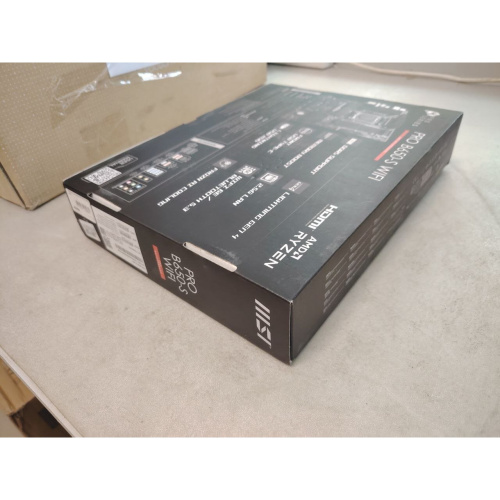 УЦ MB sAM5 MSI PRO B650-S WIFI AMD B650 4xDDR5 ATX AC`97 8ch(7.1) 2.5Gg RAID+HDMI+DP (плохая упаковка, перепрошивка BIOS)