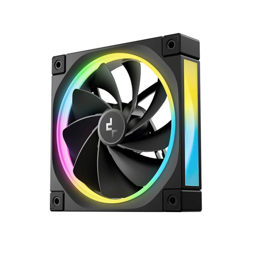 Вентилятор DEEPCOOL FL12R 120x120x25мм (PWM, ARGB, черный, 500-2150об/мин) Color Box