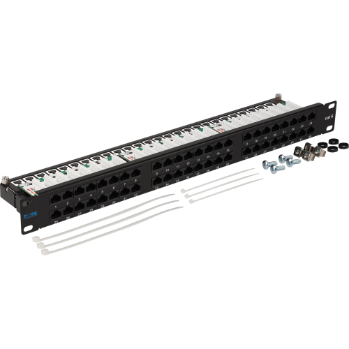 Патч-панель Lanmaster TWT-PP48/1U-U6 19" 1U 48xRJ45 кат.6 UTP