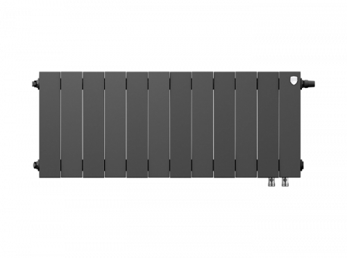 Биметаллический радиатор отопления  Royal Thermo Pianoforte 300 12 Секций Noir Sable Vdr