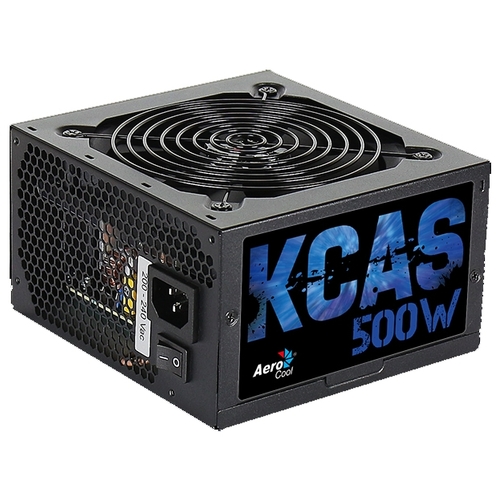 Блок питания Aerocool KCAS-500W Plus 80+ bronze ATX 500W (24+4+4pin) APFC 120mm fan 7xSata RTL