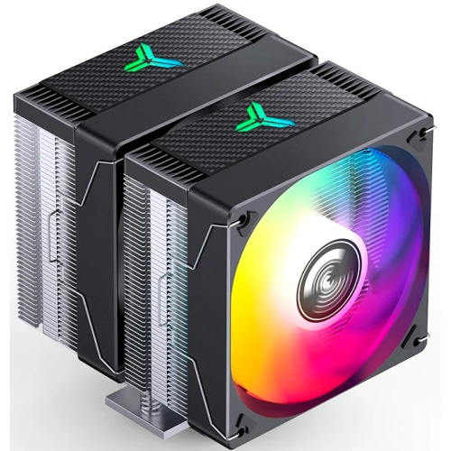 Кулер JONSBO CR-3000E ARGB Black LGA1851/1700/1200/115X/AM5/AM4 (TDP 260W, PWM, 2 x 120mm ARGB LED Fan, 6 тепловых трубок, 4-pin) Retail