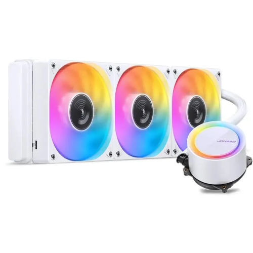 СВО JONSBO TG-360 White (300W, 360mm, ARGB/ Fans 3x120mm, 66.19CFM, 35.4dBA, 1800RPM)