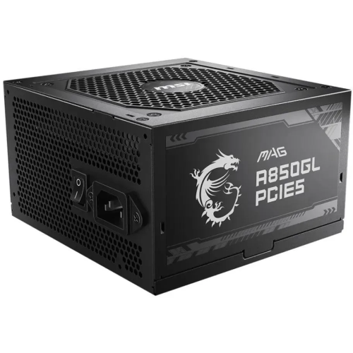 Блок питания MSI MAG A850GL PCIE5 (306-7ZP8A11-CE0), 850W, 80+ Gold, полностью модульный, ATX 3.0, PCIE5