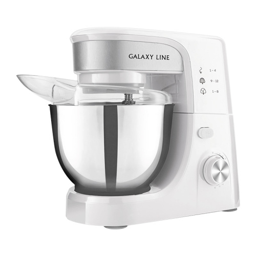 Миксер Galaxy LINE GL2231, белый/серебро