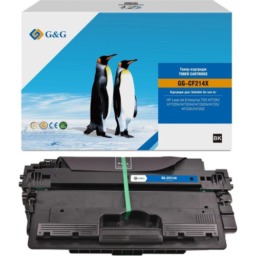 Картридж лазерный G&G GG-CF214X (CF214X) черный (17500стр.) для HP LJ Ent 700 M712N/M712DN/M712XH/M725DN/M725/M725X/M725Z