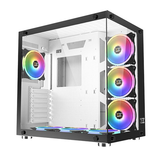 Корпус Xigmatek Aquarius Plus White EN46430 ATX, USB3.0x2+USB2.0x1, Front Left TG, 7PCS AY120 Fan