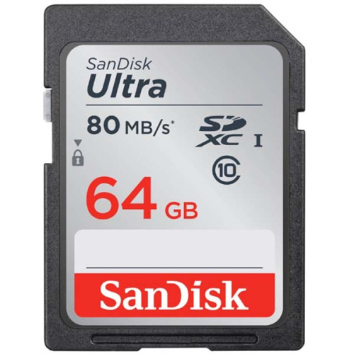 Карта памяти SanDisk SDSDUNR-064G-GN6IN SD 64GB SDXC Class 10 UHS-I U1 Ultra 100MB/s