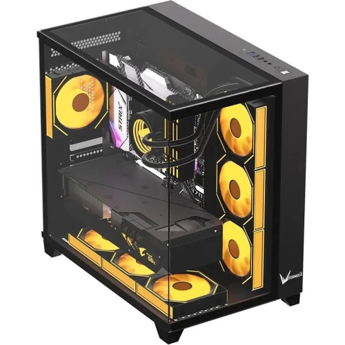 Корпус Formula Crystal Z9M (crystal z9m b), Mini-Tower, mATX, без БП, черный