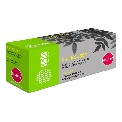 Тонер Картридж Cactus CS-TK5280Y желтый (11000стр.) для Kyocera ECOSYS P6235cdn, M6235cidn, M6635cidn