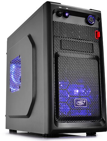 Корпус Deepcool Smarter, mATX, Mini-ITX, Mini-Tower, сталь, без БП, 2xUSB на лицевой панели, 201x365x420 мм, 3.4 кг, черный